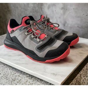 KEEN Tempo Flex Low Waterproof Hiking  Shoe Pink Gray Boot 9.5